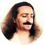 Meher Baba portrait gazing down